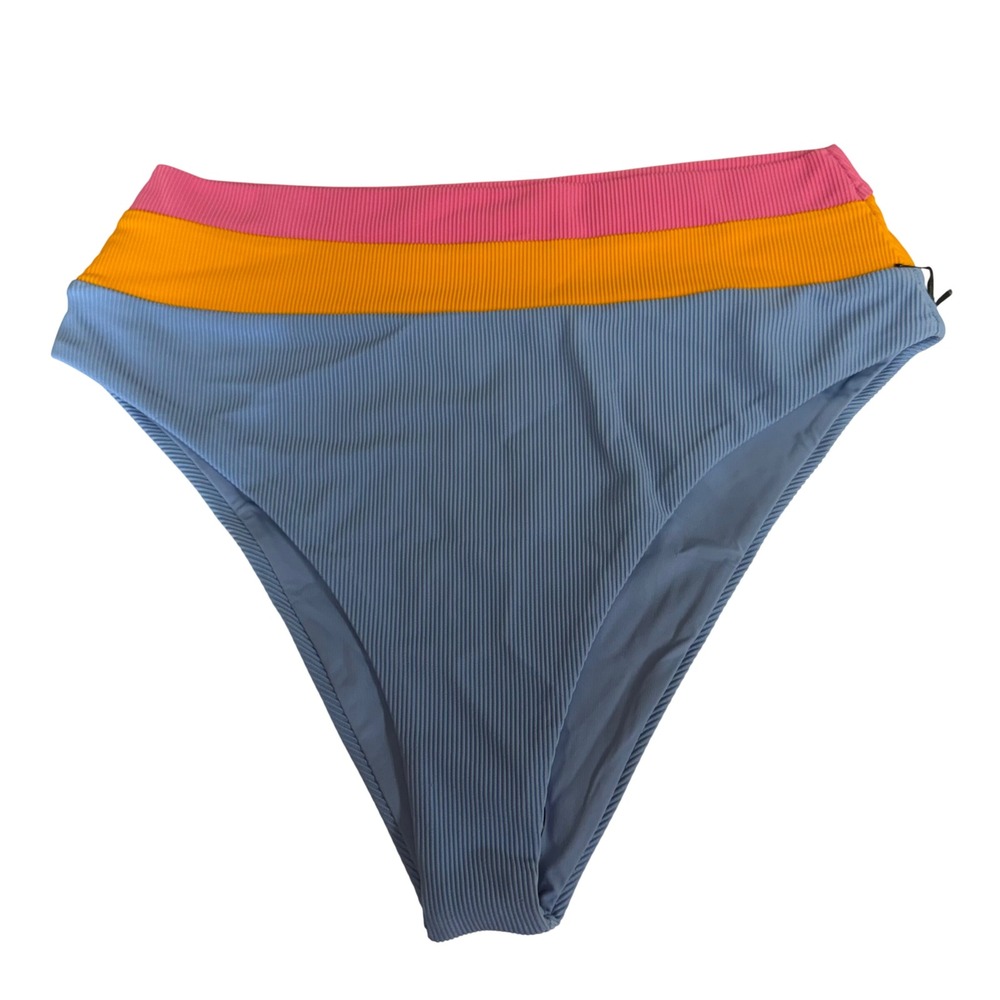 Beach‎ Riot Heidi Bikini Bottom in Daydreamer Size L NEW High Waist Ribbed